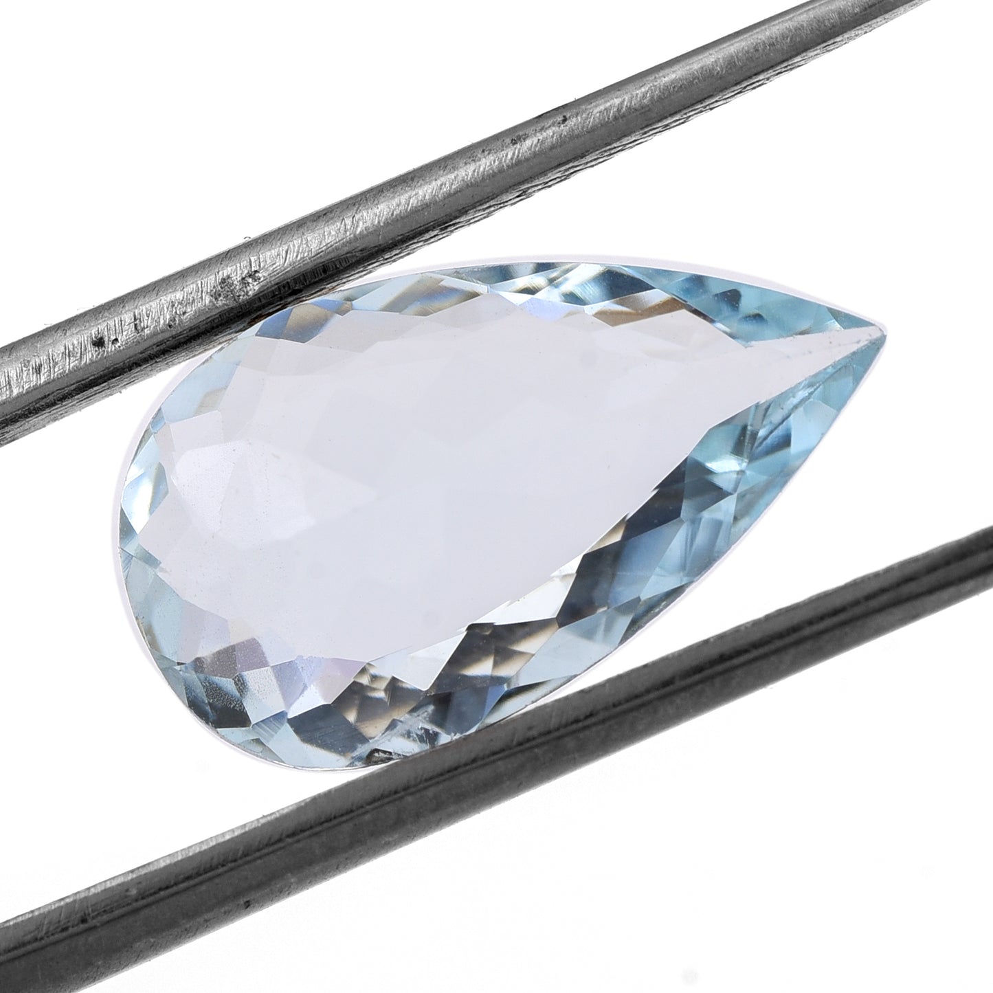 3.1 Natural Beryl Aquamarine Pear Mixed Cut Gemstone