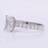 2.44 Carats Lab Grown Diamond 950 Platinum Ring