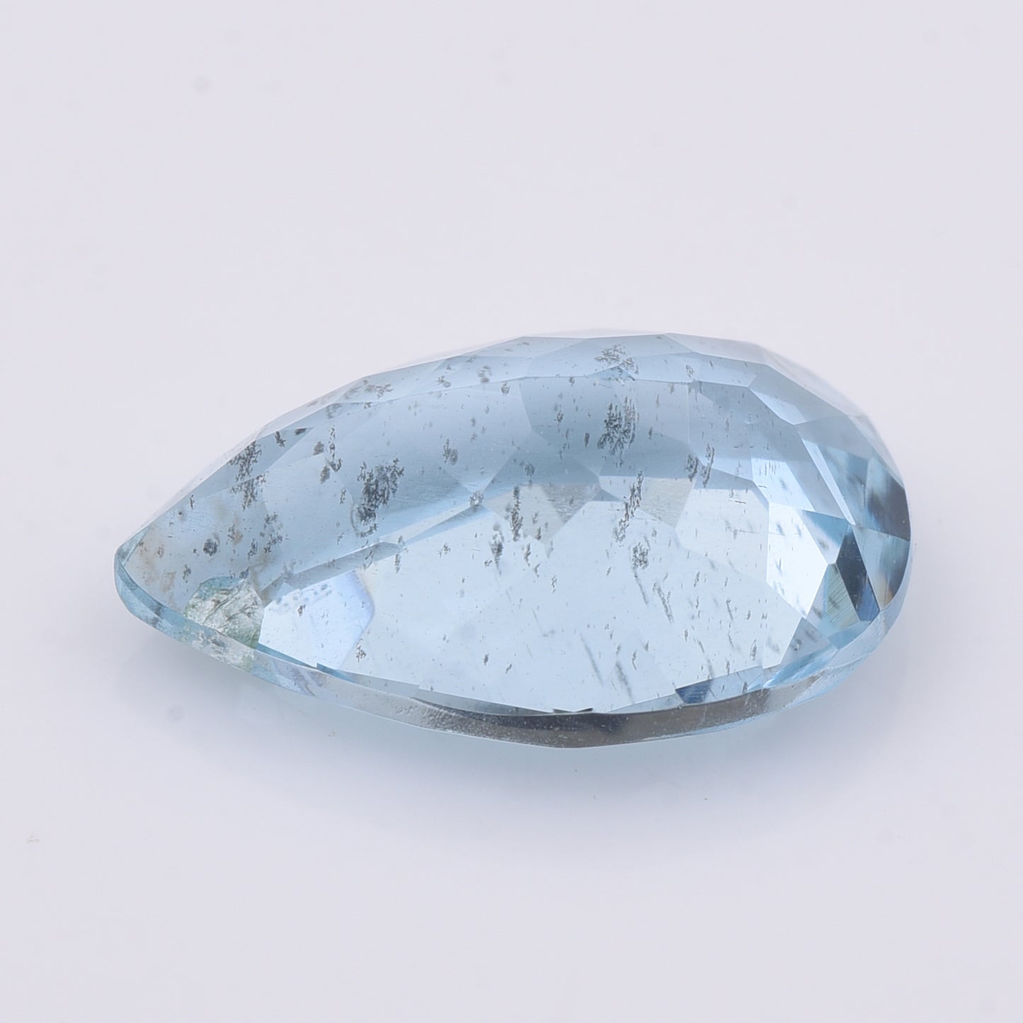 4.1 Natural Beryl Aquamarine Pear Mixed Cut Gemstone