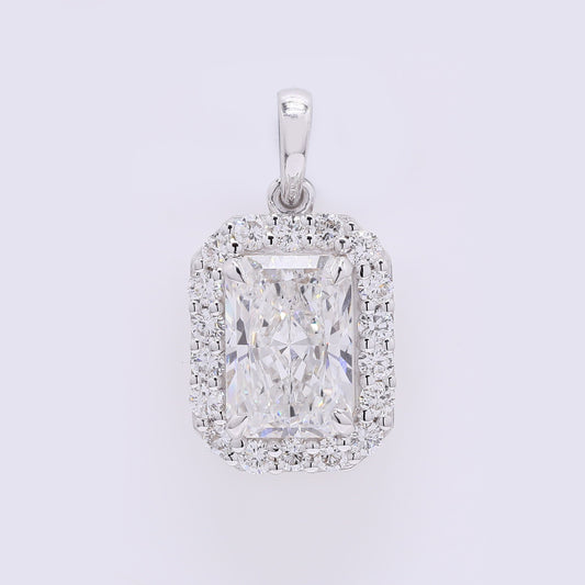 2.31 Carats Lab Grown Diamond 14K Gold Pendant