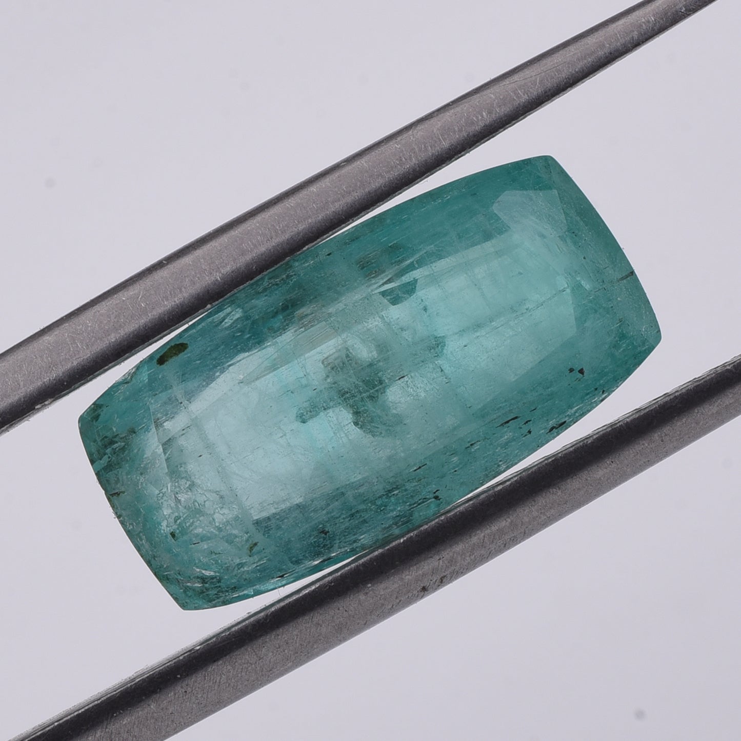 4.2 Natural Beryl Emerald Rectangular Cushion Mixed Cut Gemstone