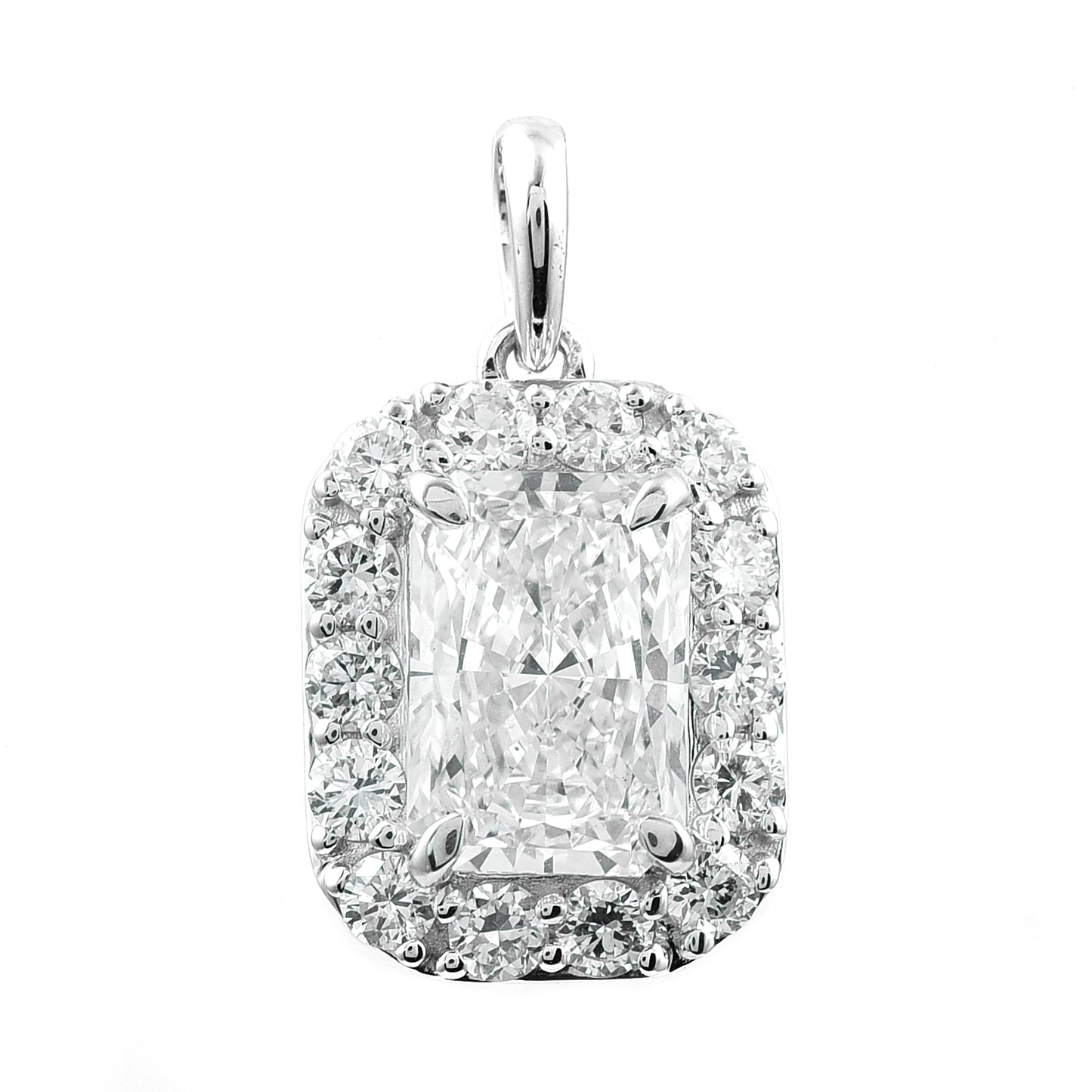 2.43 Carats Lab Grown Diamond 14K Gold Pendant