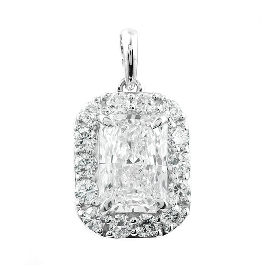 2.43 Carats Lab Grown Diamond 14K Gold Pendant