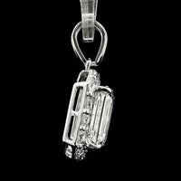2.84 Carats Lab Grown Diamond 14K Gold Pendant