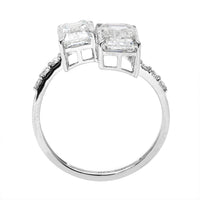 3.70 Carats Lab Grown Diamond 14K Gold Ring