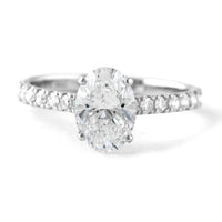 1.86 Carats Lab Grown Diamond 950 Platinum Ring