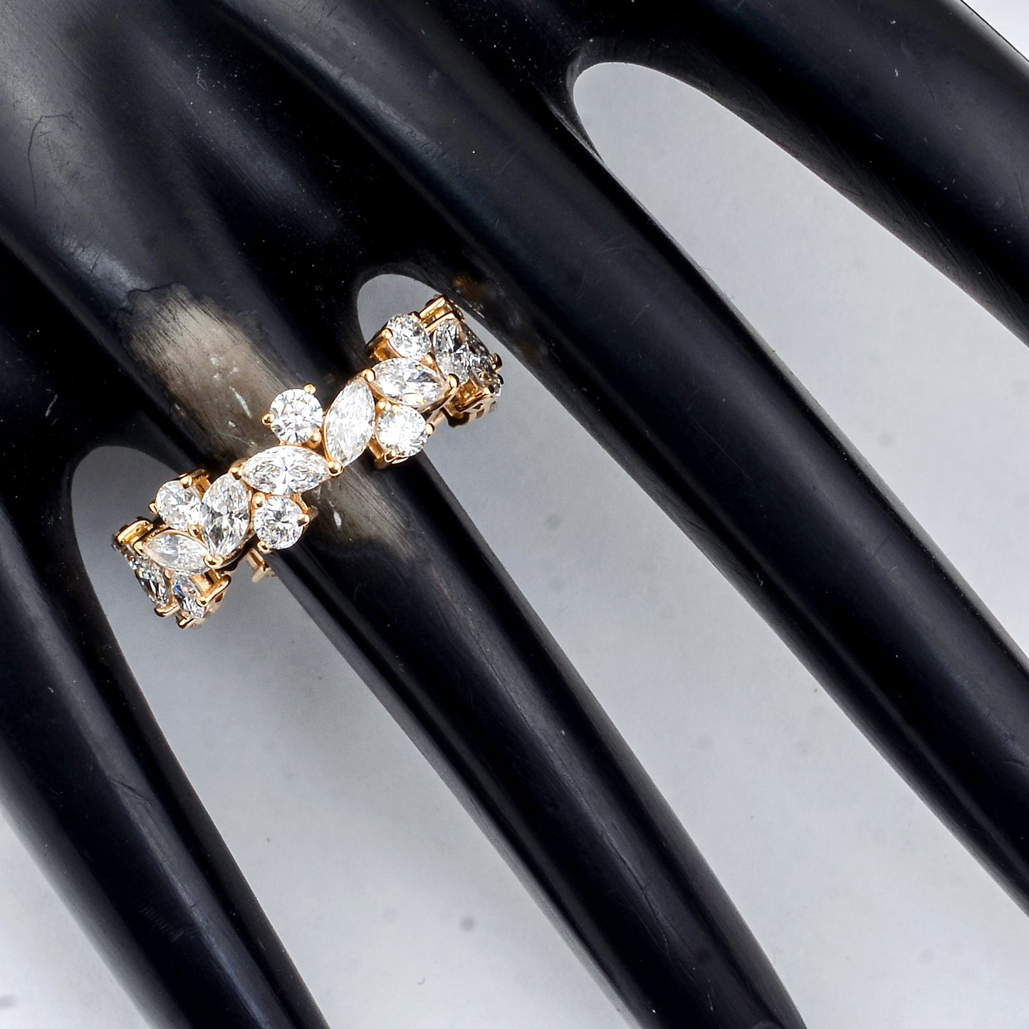 3.17 Carats Lab Grown Diamond 14K Gold Ring