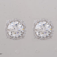 7.03 Carats Lab Grown Diamond 14K Gold Earrings
