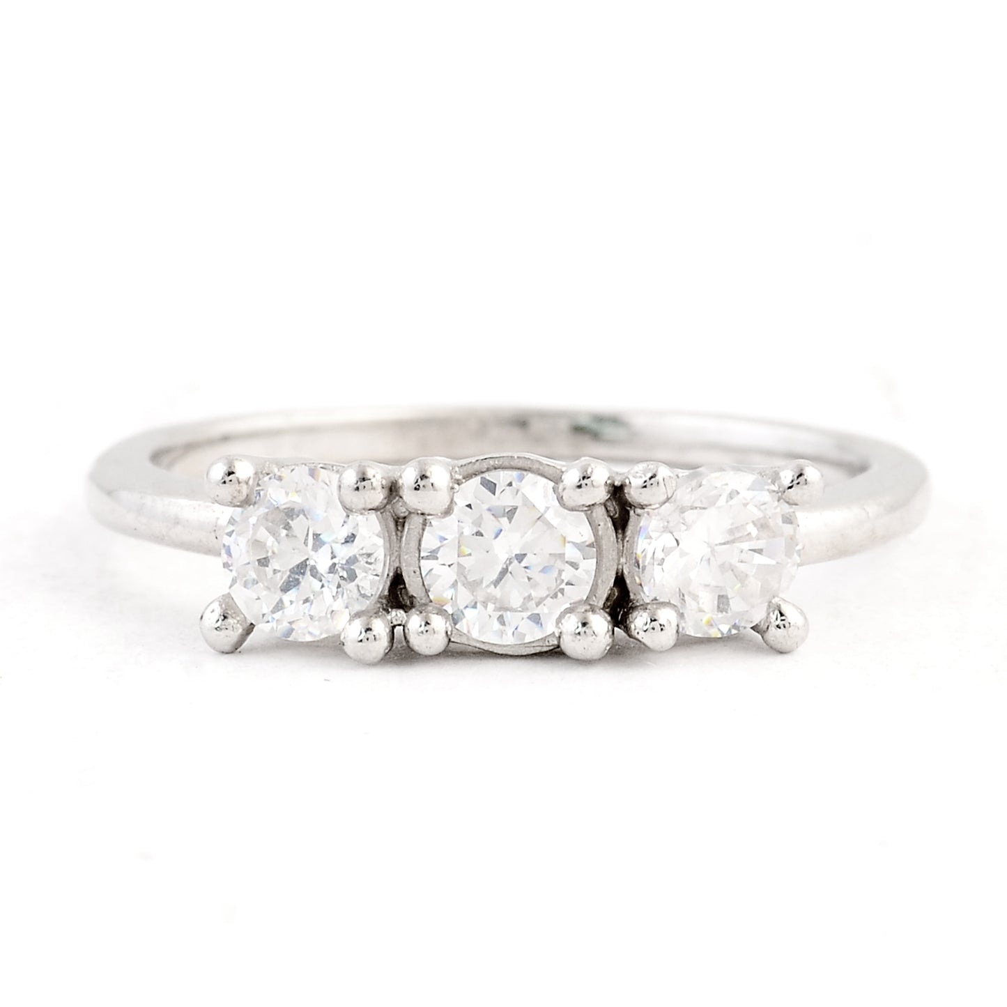 0.99 Ct Cubic Zirconia 925 Sterling Silver Ring