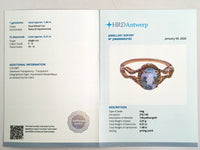 1.89 Ct Oval Mixed Cut Natural Aquamarine 14K Gold Ring