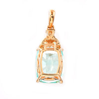 4.28 Ct Cushion Emerald 18K Gold Pendant