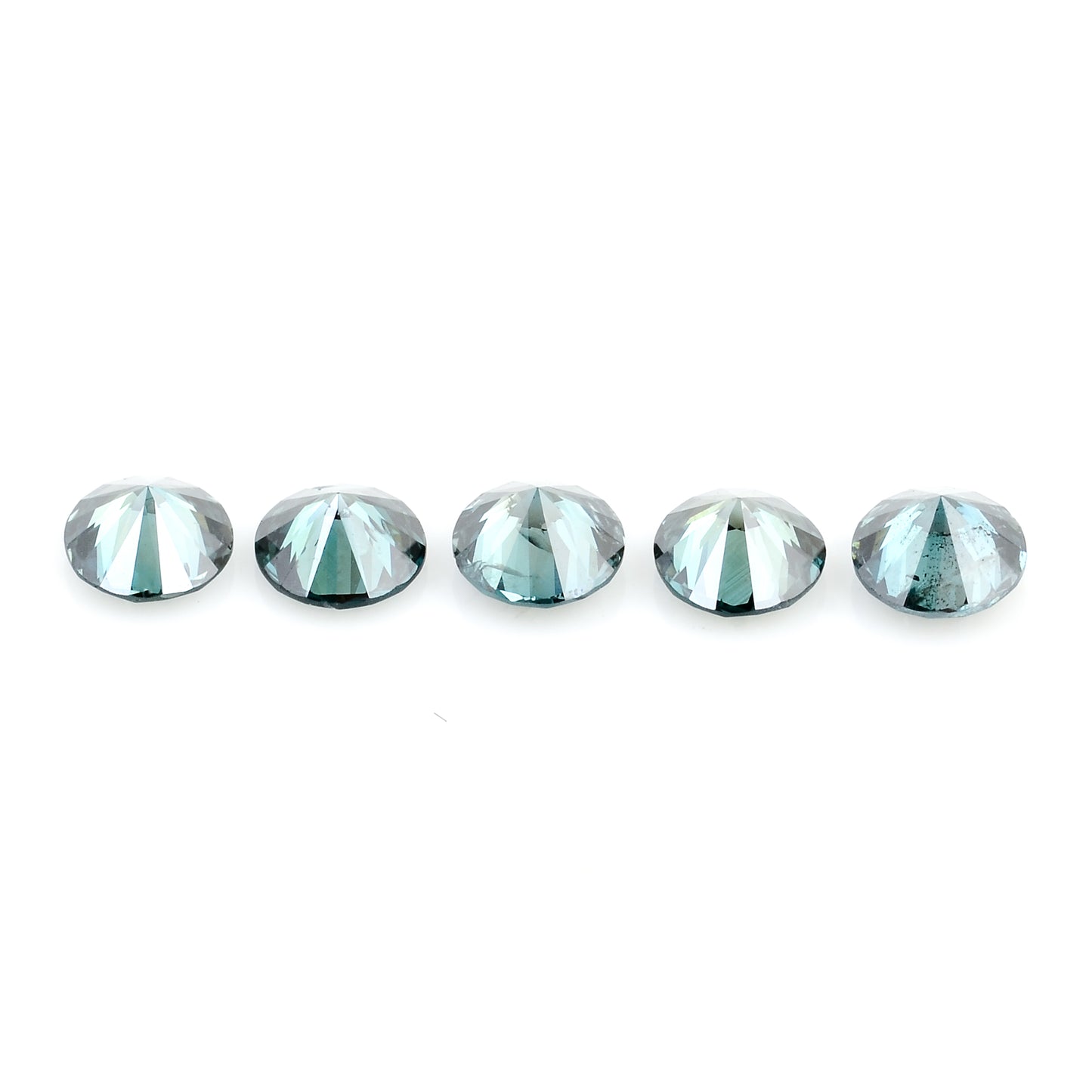 0.59 Blue Diamond Round Loose Gemstone