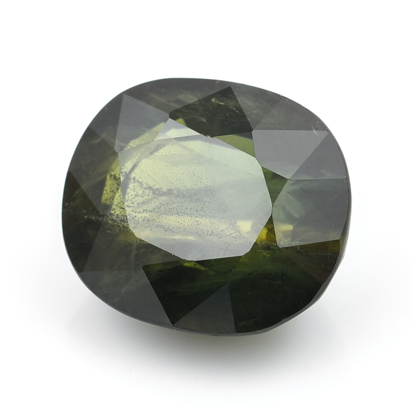 7.99 Natural Corundum Green Sapphire Rectangular Cushion Mixed Cut Gemstone