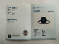 2.14 Ct Oval Mixed Cut Natural Sapphire 950 Platinum Ring