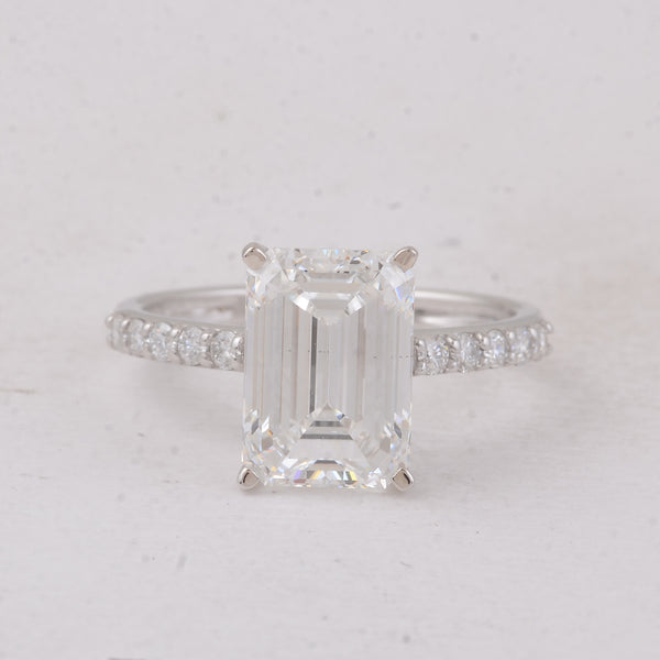 4.32 Carats Lab Grown Diamond 14K Gold Ring