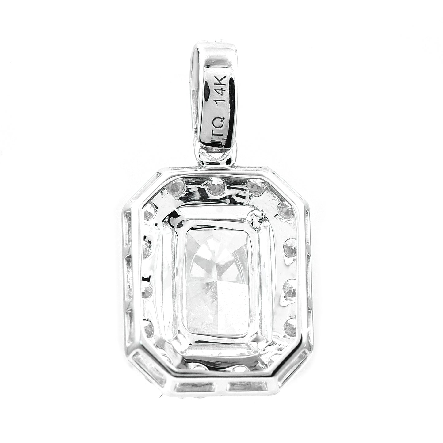 2.55 Carats Lab Grown Diamond 14K Gold Pendant