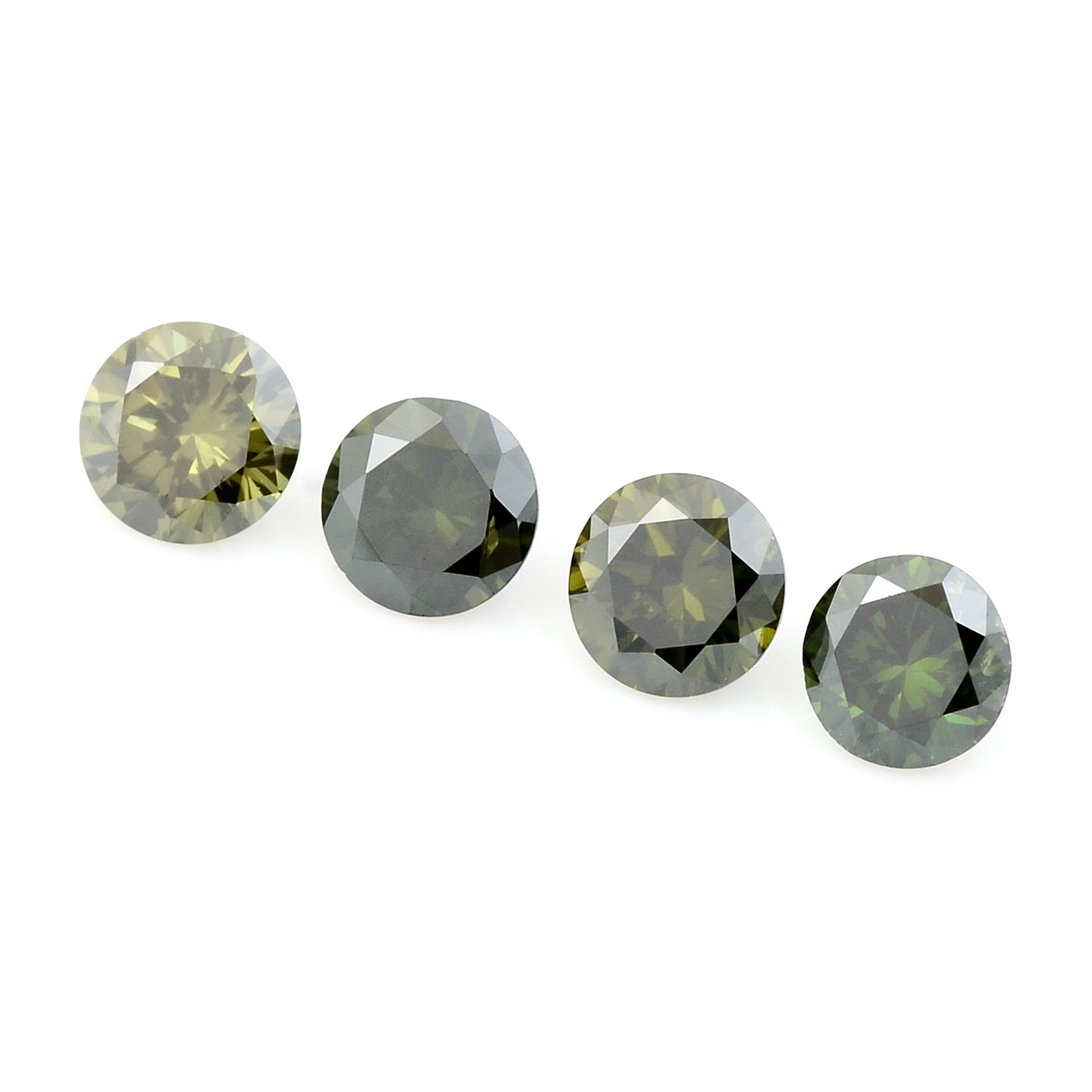 0.56 Green Diamond Round Loose Gemstone