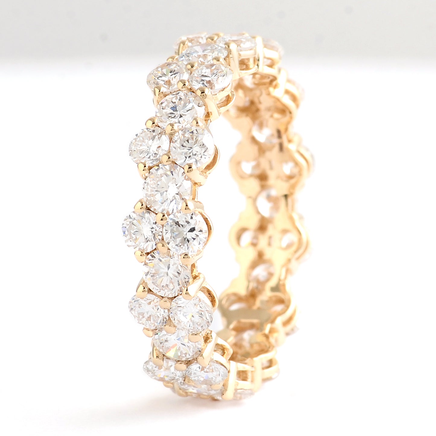 3.08 Carats Lab Grown Diamond 14K Gold Ring