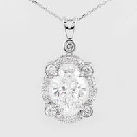 4.94 Carats Lab Grown Diamond 14K Gold Pendant