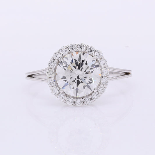 2.30 Carats Lab Grown Diamond 14K Gold Ring