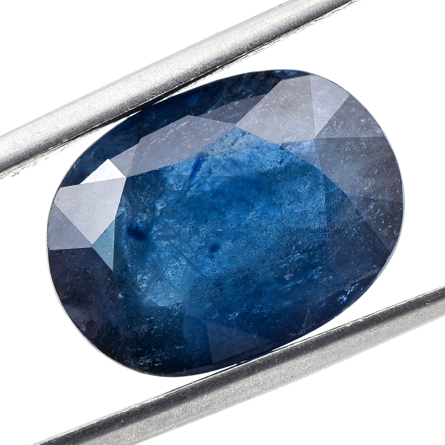 14.81 Natural Corundum Sapphire Oval Mixed Cut Gemstone