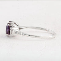 2.02 Ct Round Amethyst 925 Sterling Silver Ring