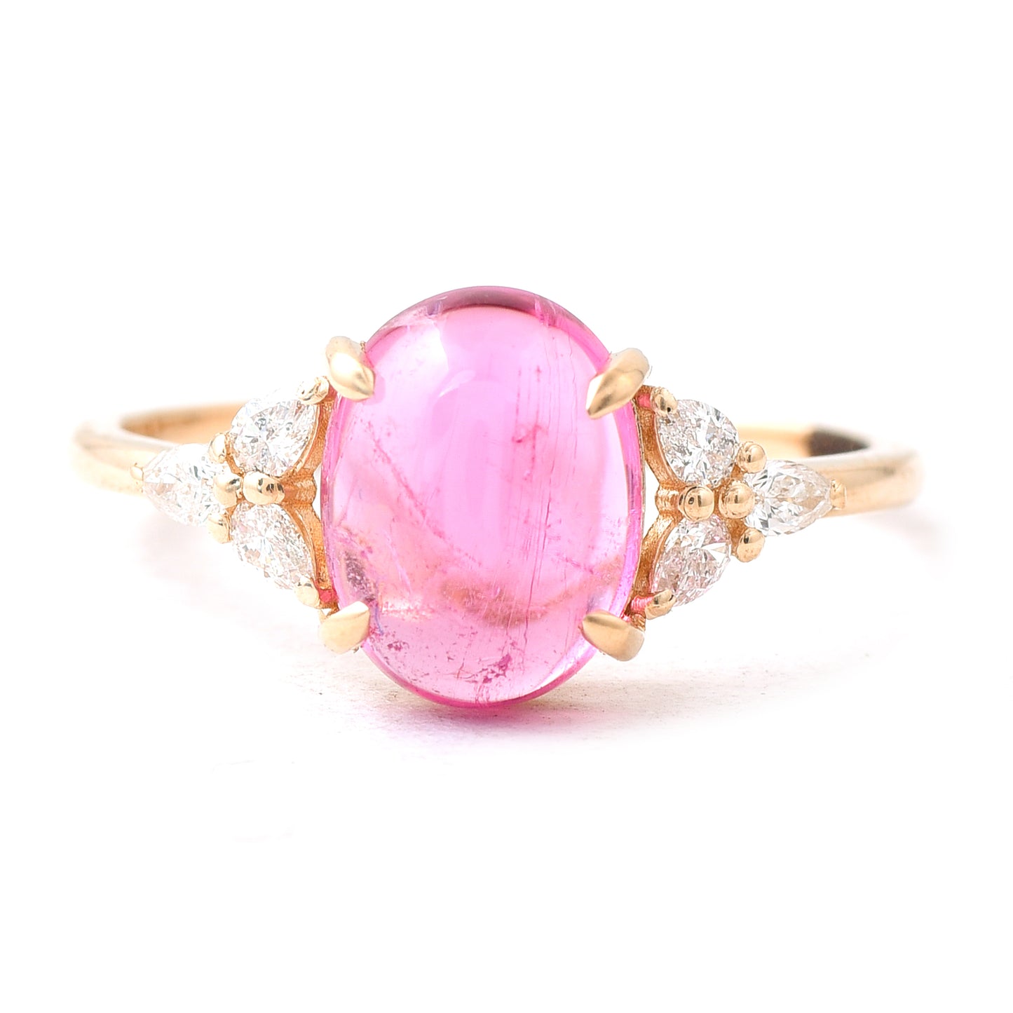 2.62 Ct Oval Tourmaline 14K Gold Ring