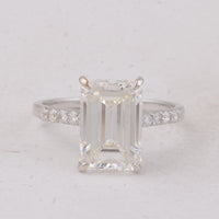 4.77 Carats Lab Grown Diamond 14K Gold Ring