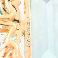 1.39 Ct Rectangle Step Cut, Marquise Mixed Cut Natural Emerald 14K Gold Pendant