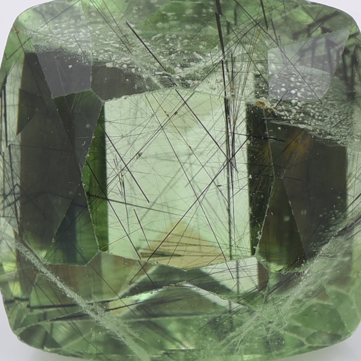 9.28 Natural Peridot Cushion Mixed Cut Gemstone