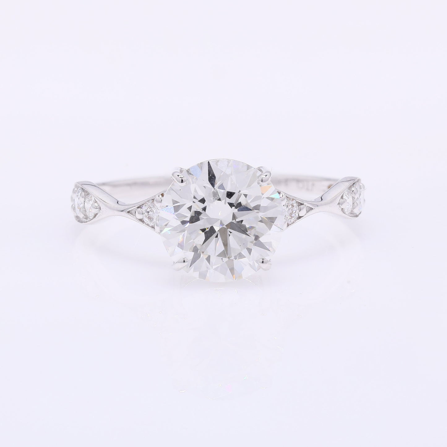 2.56 Carats Lab Grown Diamond 14K Gold Ring