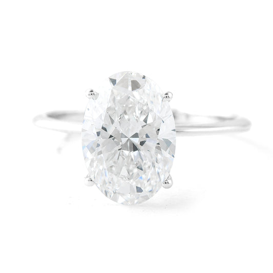 3.06 Carats Lab Grown Diamond 14K Gold Ring