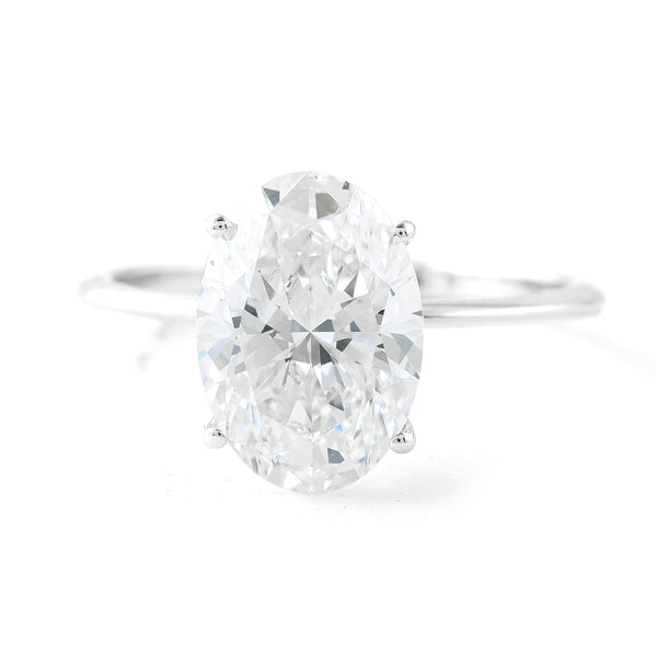 3.06 Carats Lab Grown Diamond 14K Gold Ring