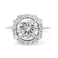3.03 Carats Lab Grown Diamond 14K Gold Ring