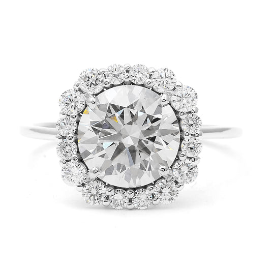 3.03 Carats Lab Grown Diamond 14K Gold Ring