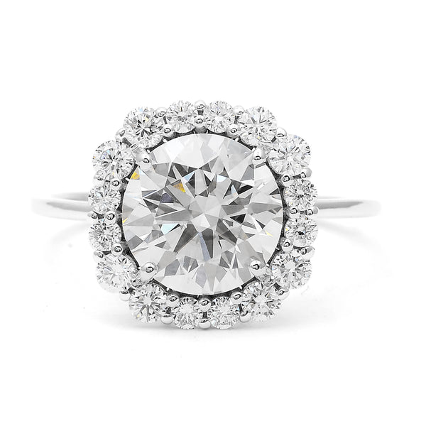 3.03 Carats Lab Grown Diamond 14K Gold Ring