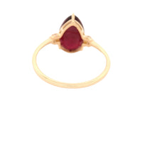 3.79 Ct Pear Tourmaline 14K Gold Ring