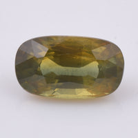 1.35 Natural Corundum Yellow Sapphire Rectangular Cushion Mixed Cut Gemstone