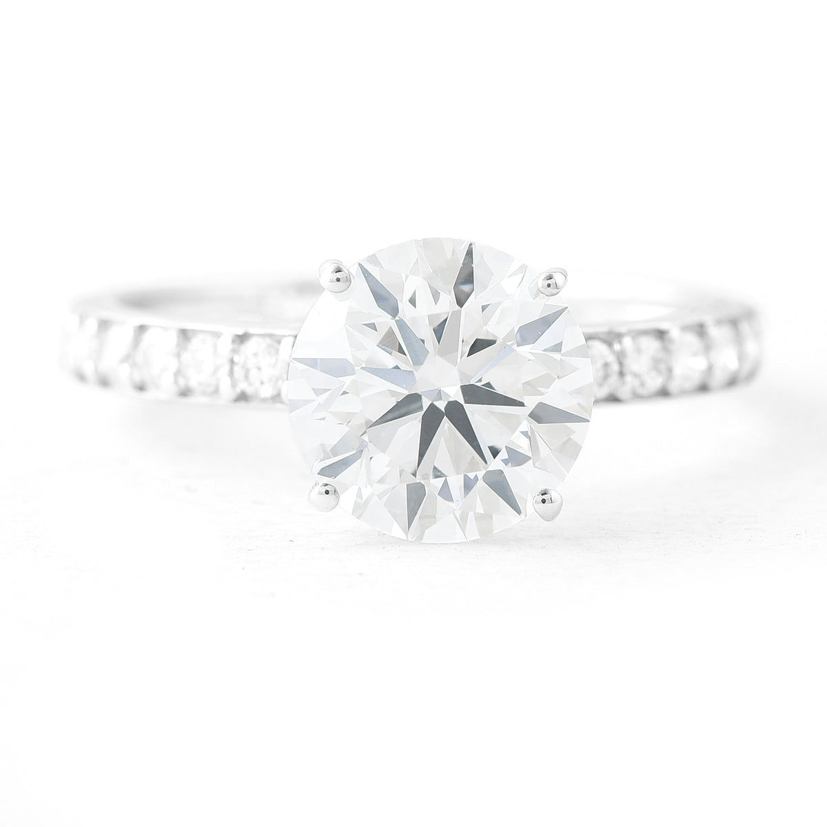 2.84 Carats Lab Grown Diamond 14K Gold Ring