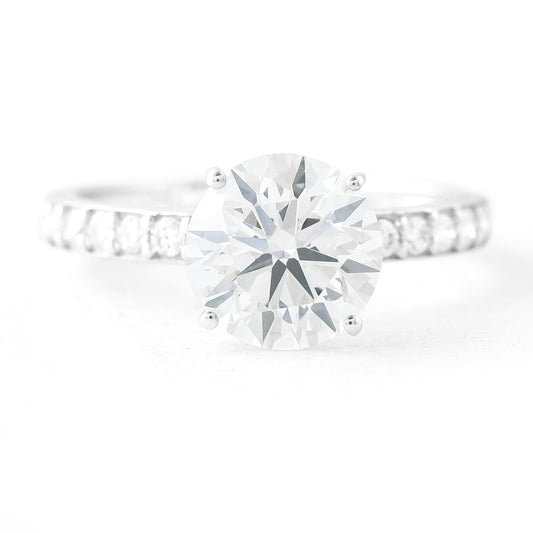 2.84 Carats Lab Grown Diamond 14K Gold Ring