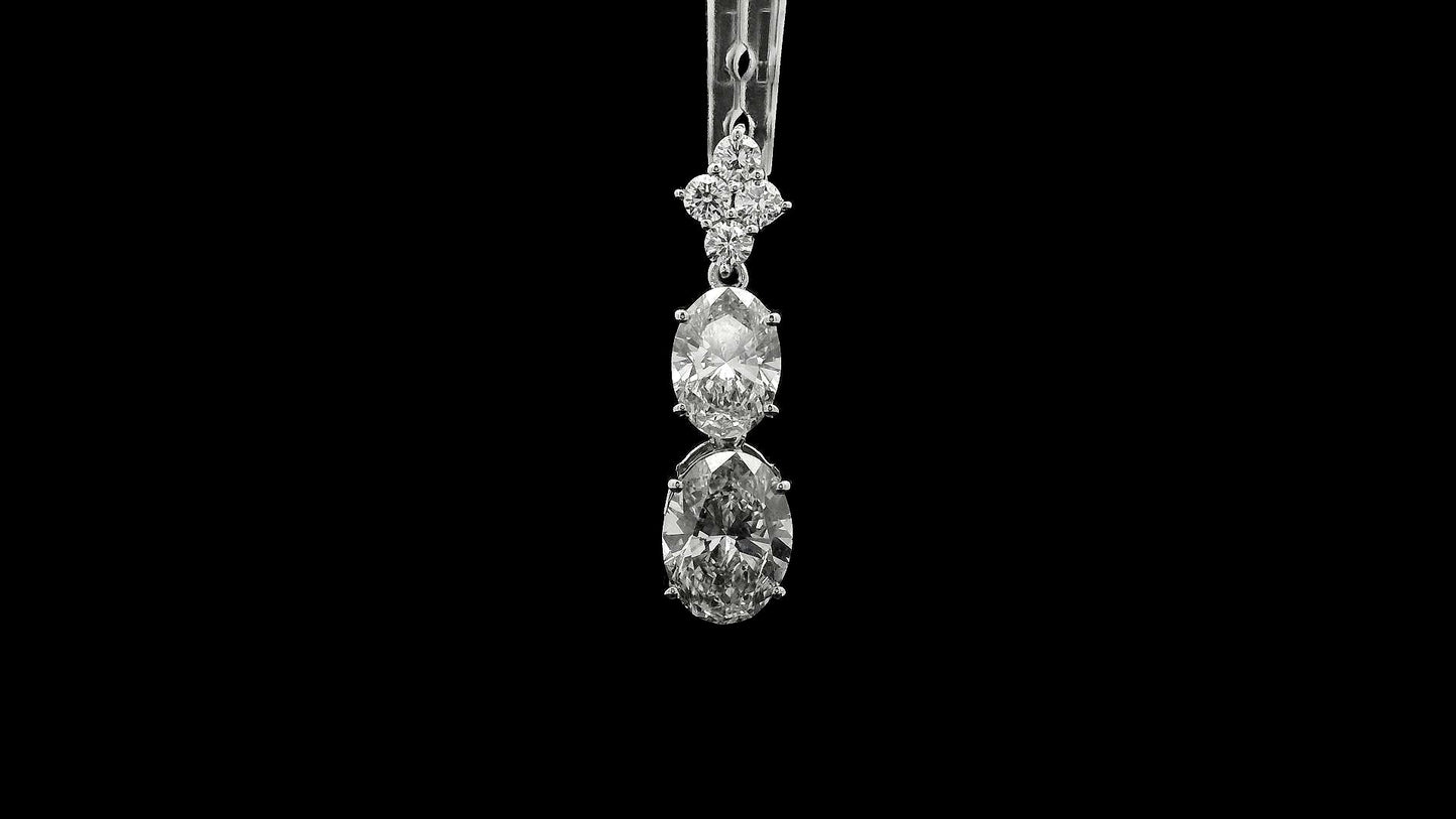 3.30 Carats Lab Grown Diamond 14K Gold Pendant