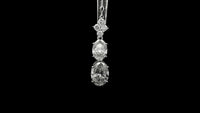3.30 Carats Lab Grown Diamond 14K Gold Pendant