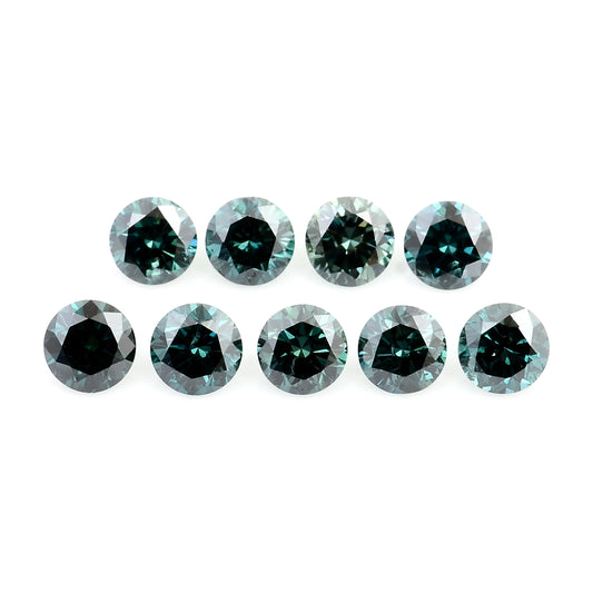 0.74 Blue Diamond Round Loose Gemstone