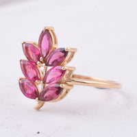 1.62 Ct Marquise Natural Tourmaline 14K Gold Ring