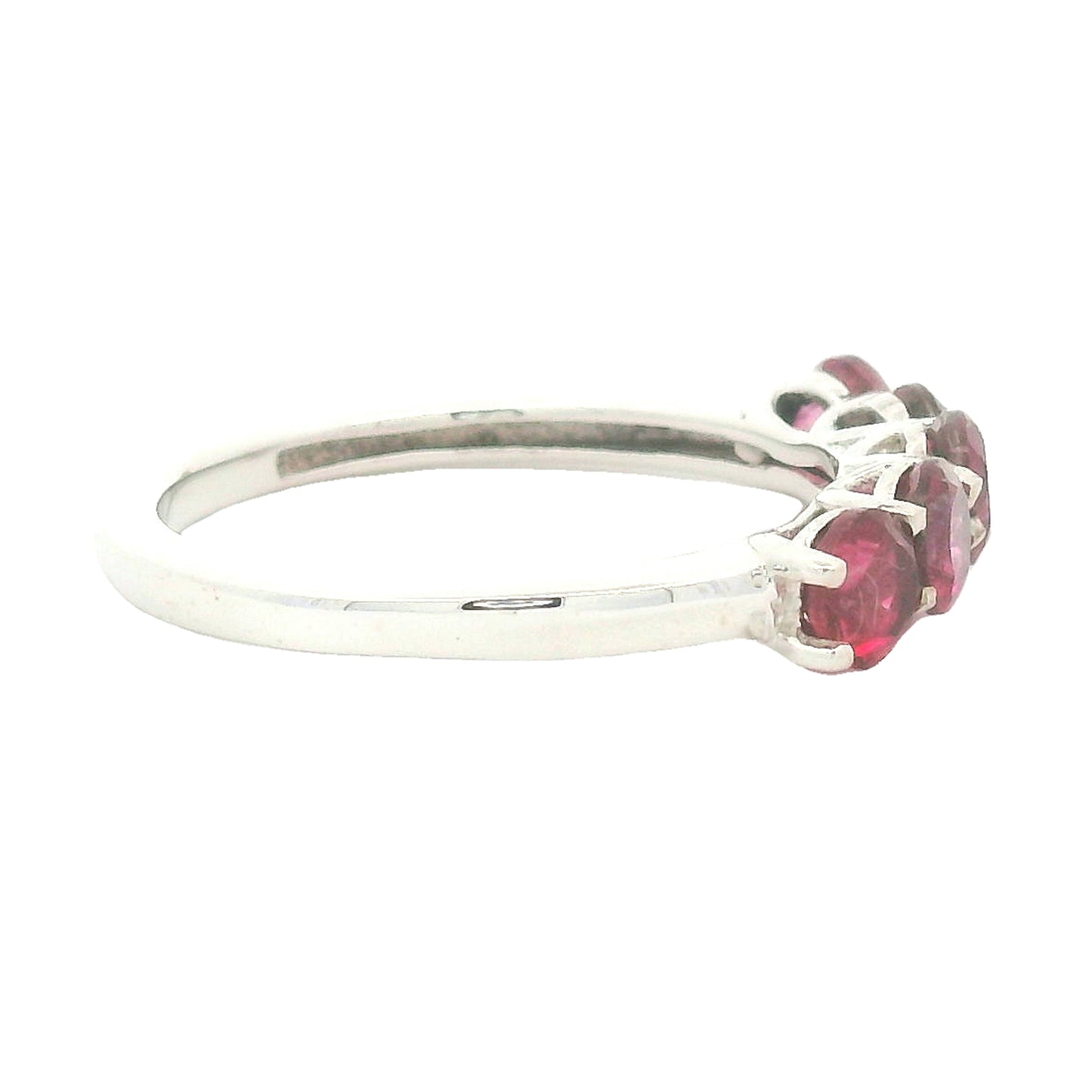 1.60 Ct Round Pink Topaz, 925 Sterling Silver Ring
