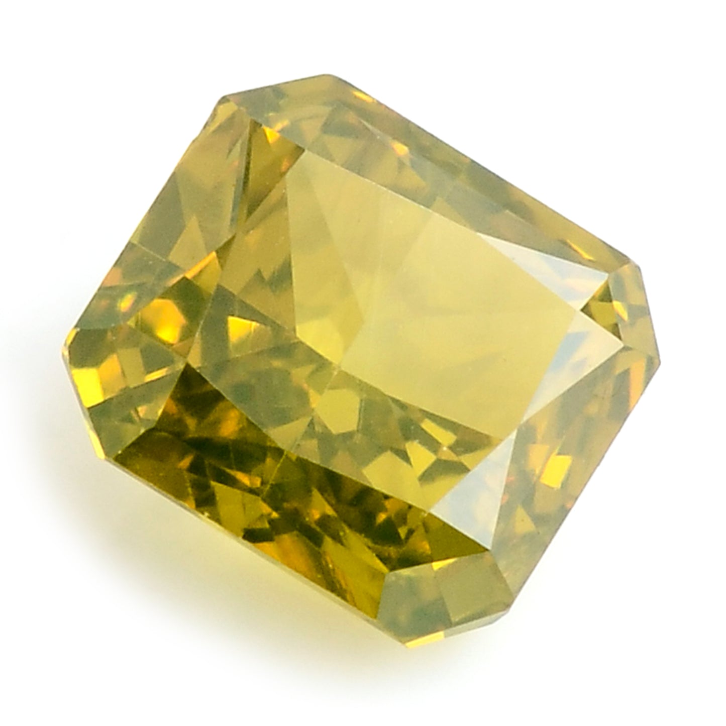 0.35 Carat Yellow Diamond Octagon Loose Gemstone