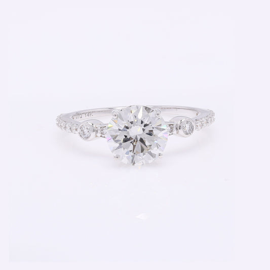 2.29 Carats Lab Grown Diamond 14K Gold Ring