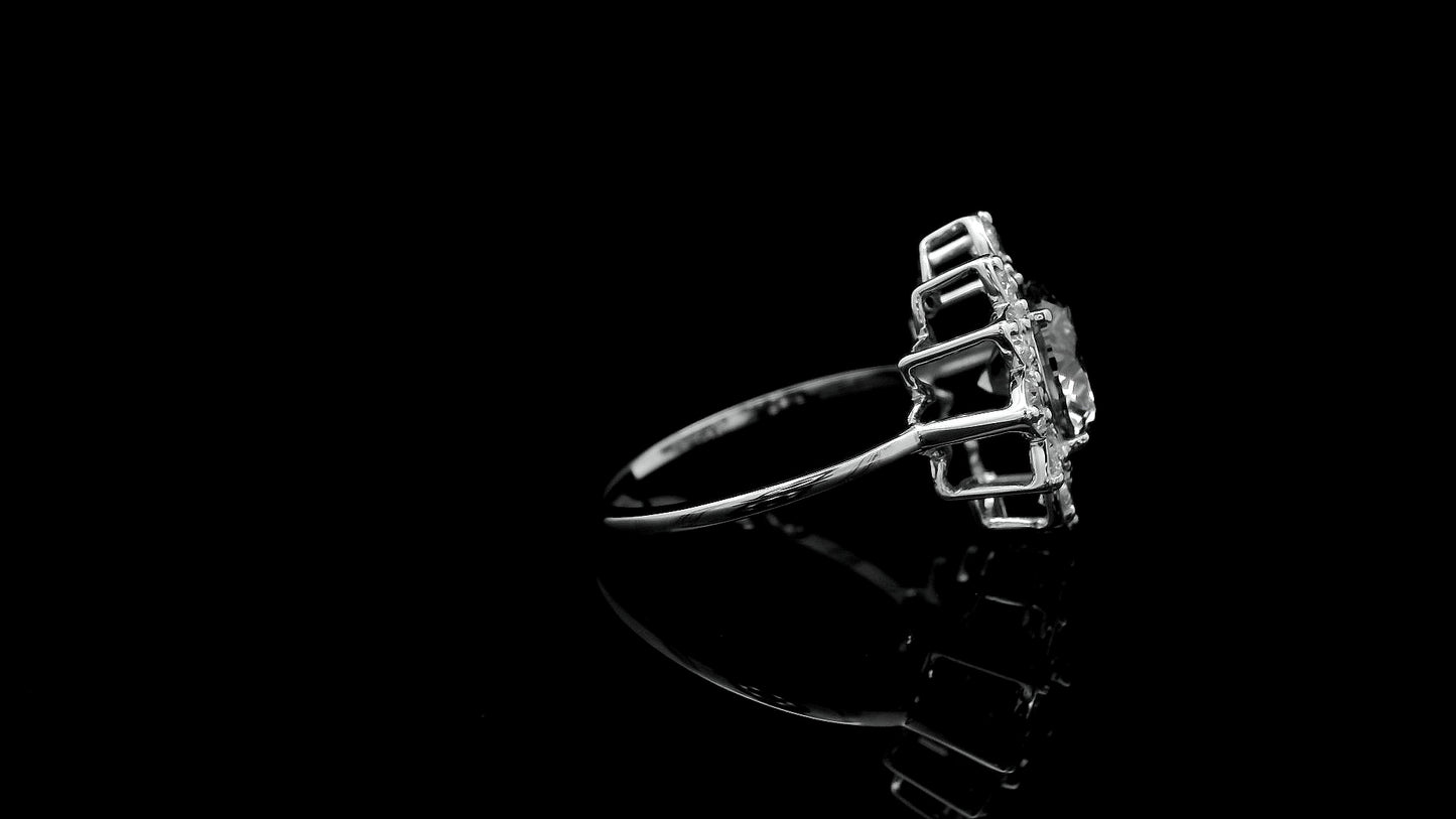 2.65 Carats Lab Grown Diamond 14K Gold Ring