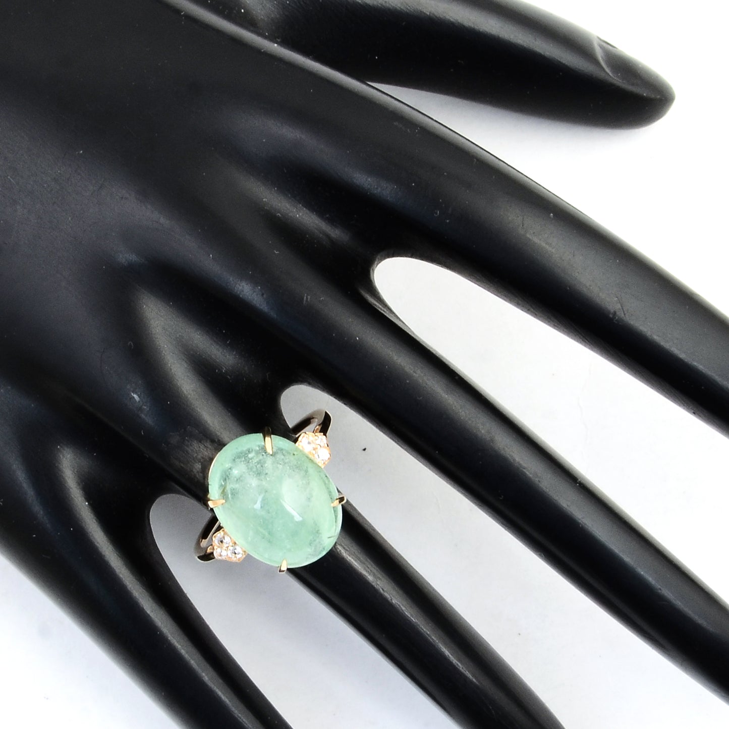 9.25 Ct Oval Emerald 14K Gold Ring