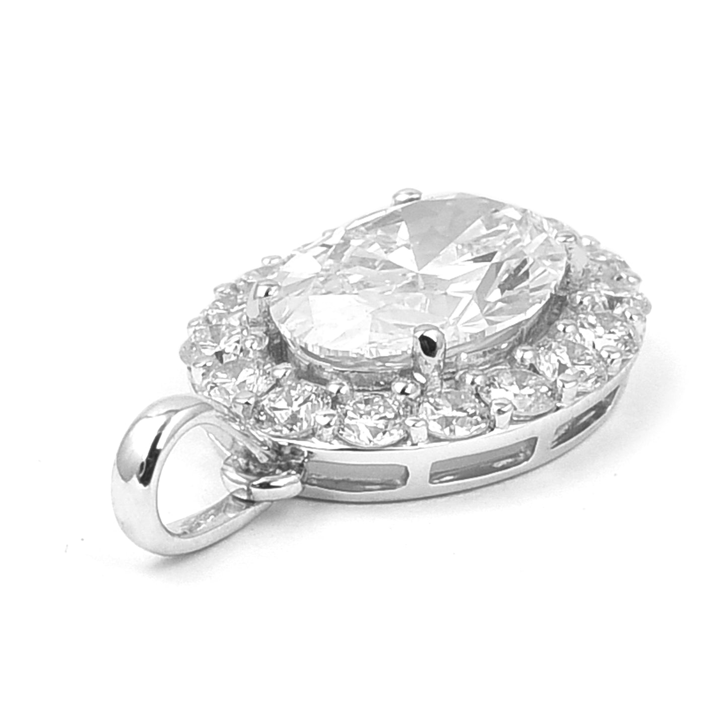 2.59 Carats Lab Grown Diamond 14K Gold Pendant